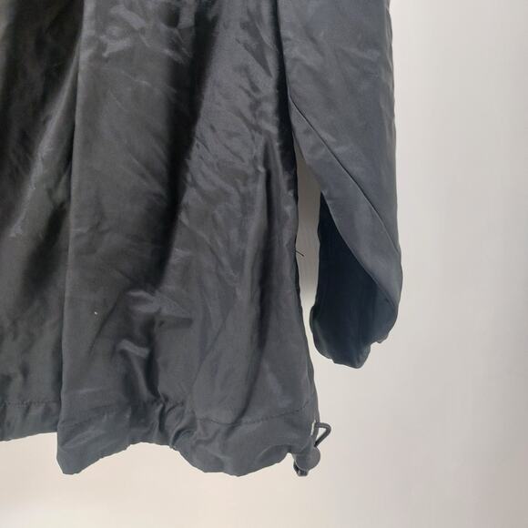 Champs Windbreaker Athletic Black Pockets Drawstring Size M - Picture 10 of 13